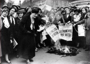 Manifestation pour le droit de vote des femmes