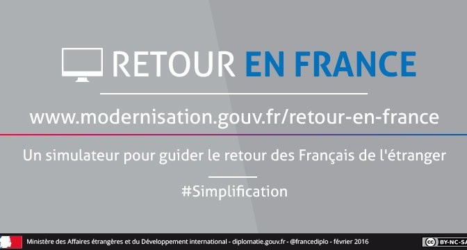 Mesures de simplification: mise en place d’un site dédié au retour d’expatriation